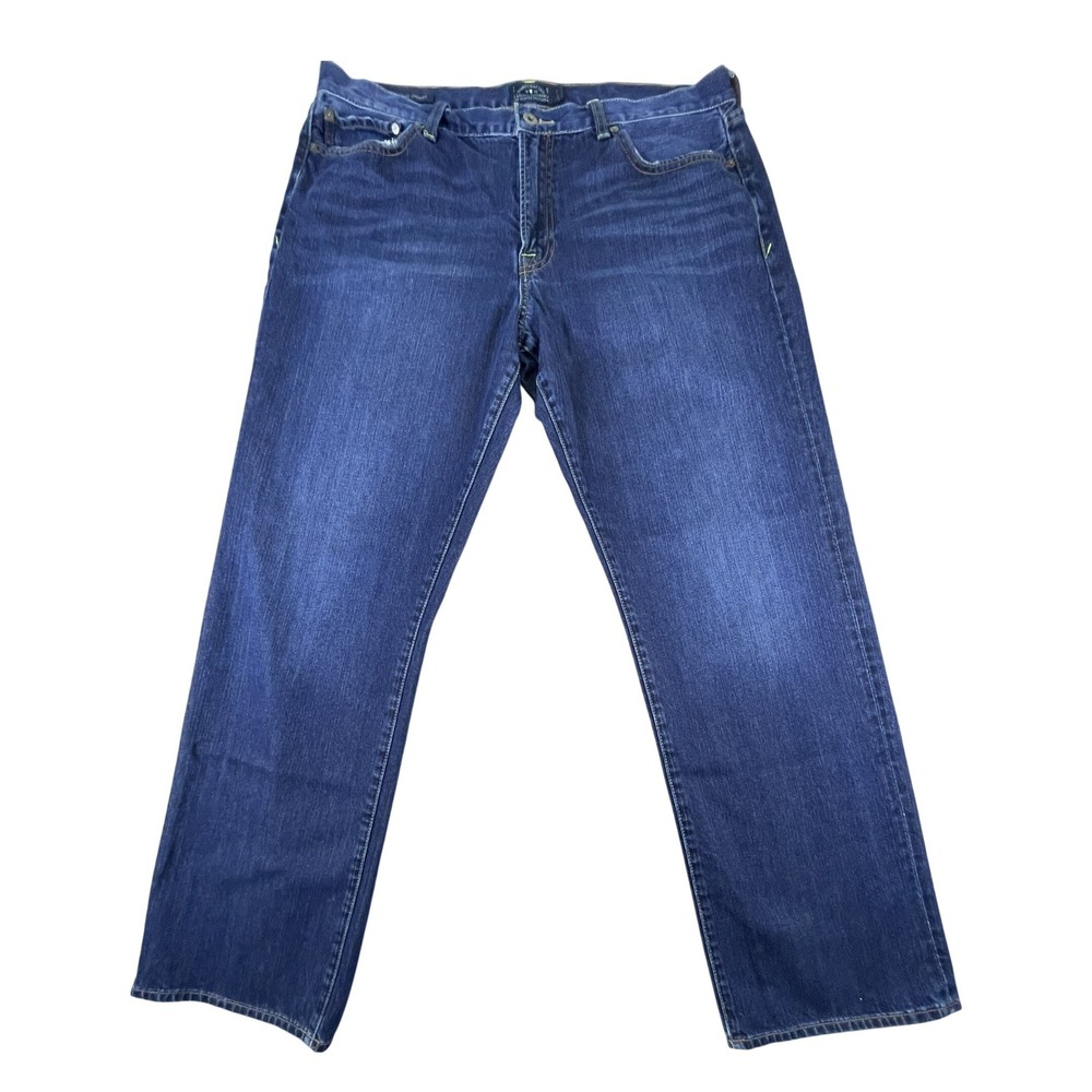 Lucky Brand Jeans Mens 38x32 Blue 361 Vintage Straight Dark Wash Denim Pants